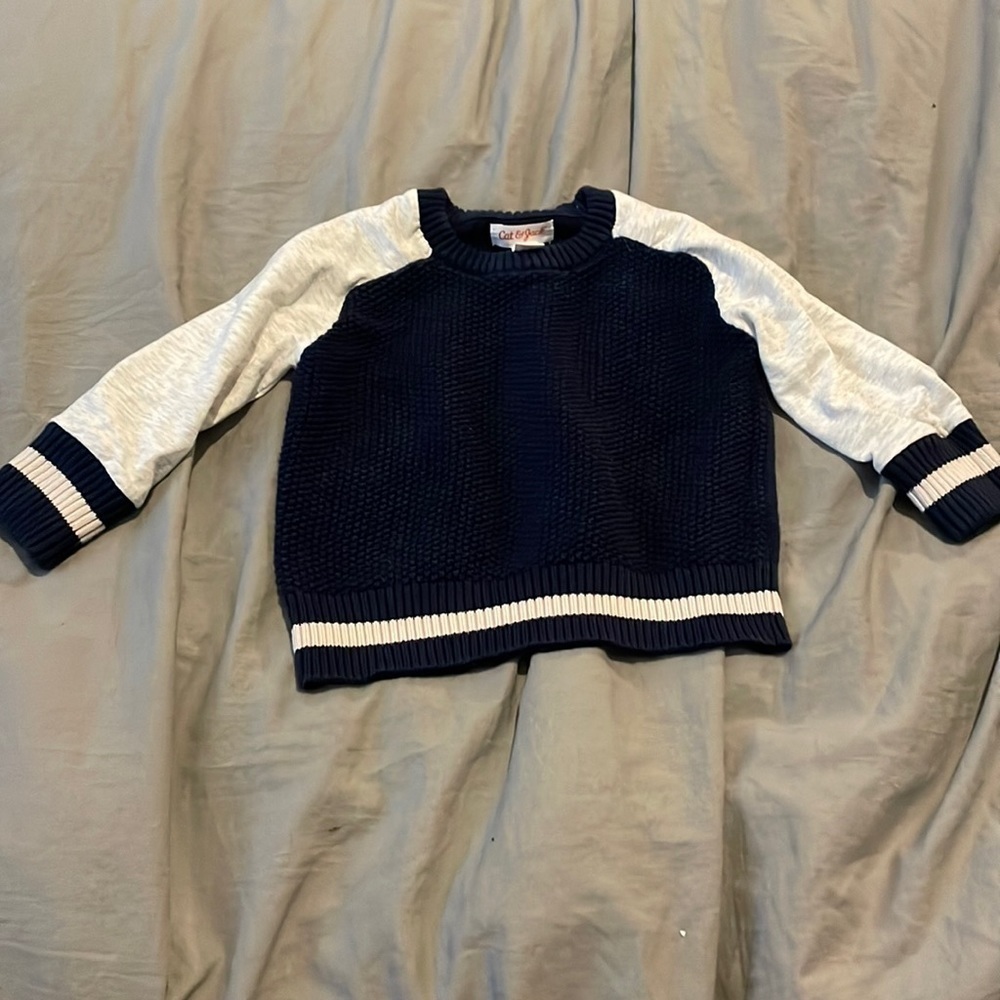 Cat & Jack Baby Toddler Sweater Sweatshirt Preppy 12m​​​​​​​​​​
